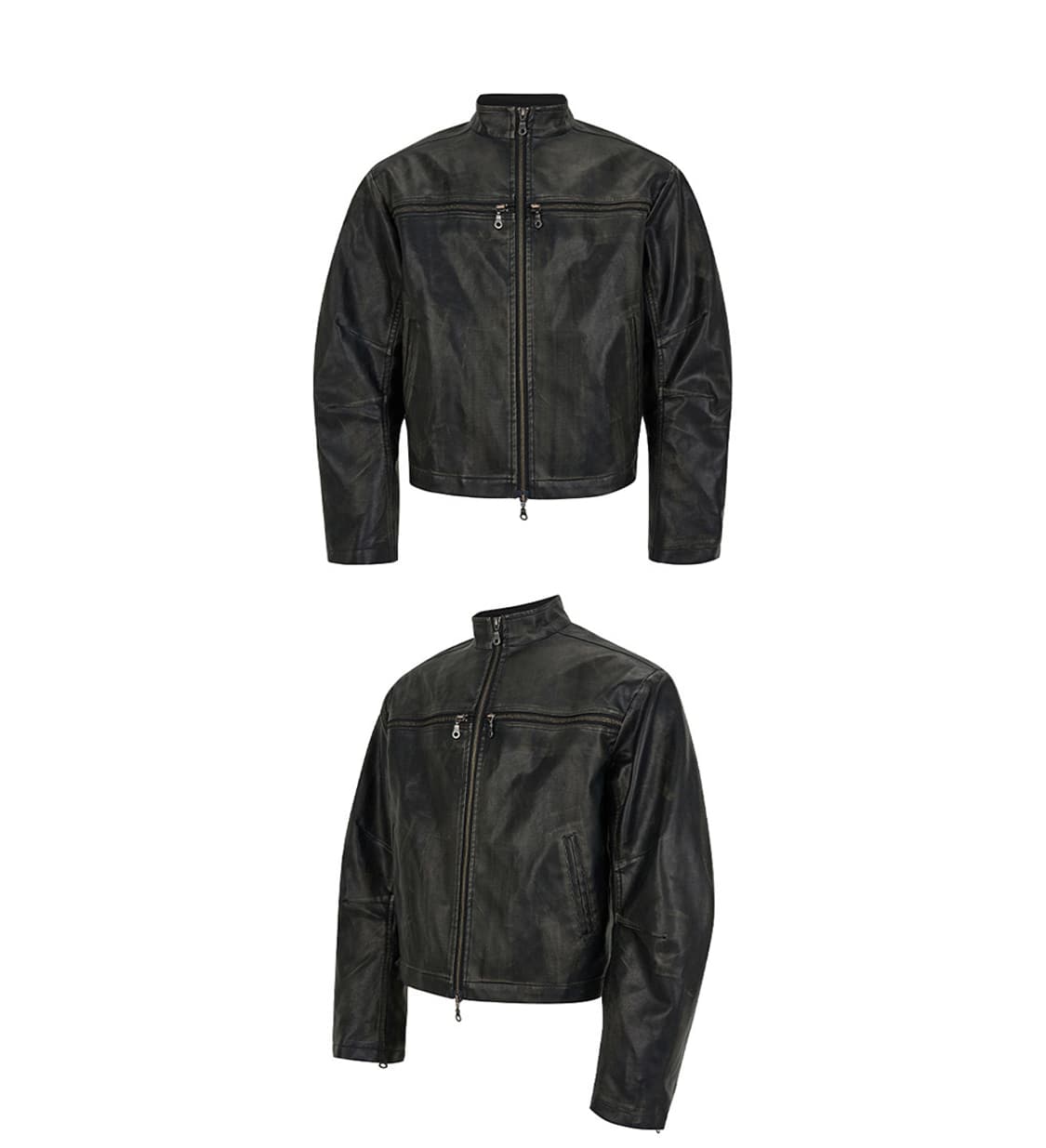 비엑세스 레더 자켓 상품이미지3