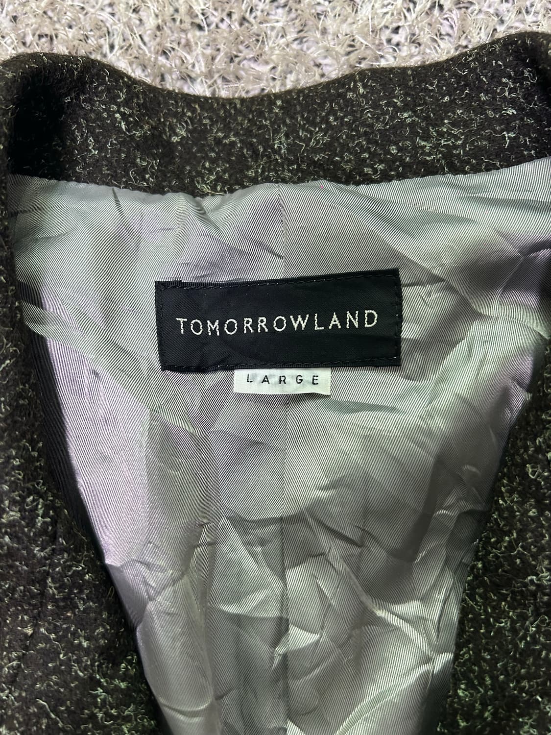 일제 투모로우랜드 이태리원단 코트 서이즈 105-110 상품이미지3