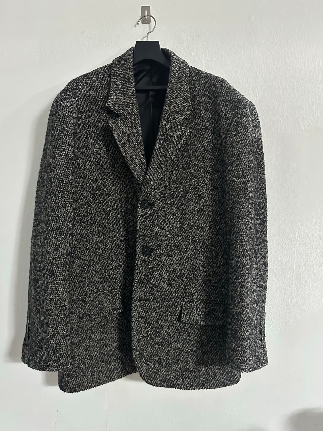 울 블레이저 자켓 블랙 XL 사이즈   상품이미지1