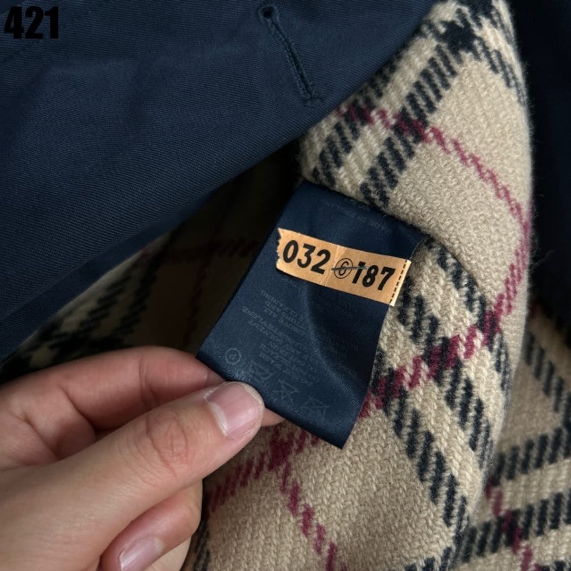 버버리 네이비 트렌치 코트  상품이미지3