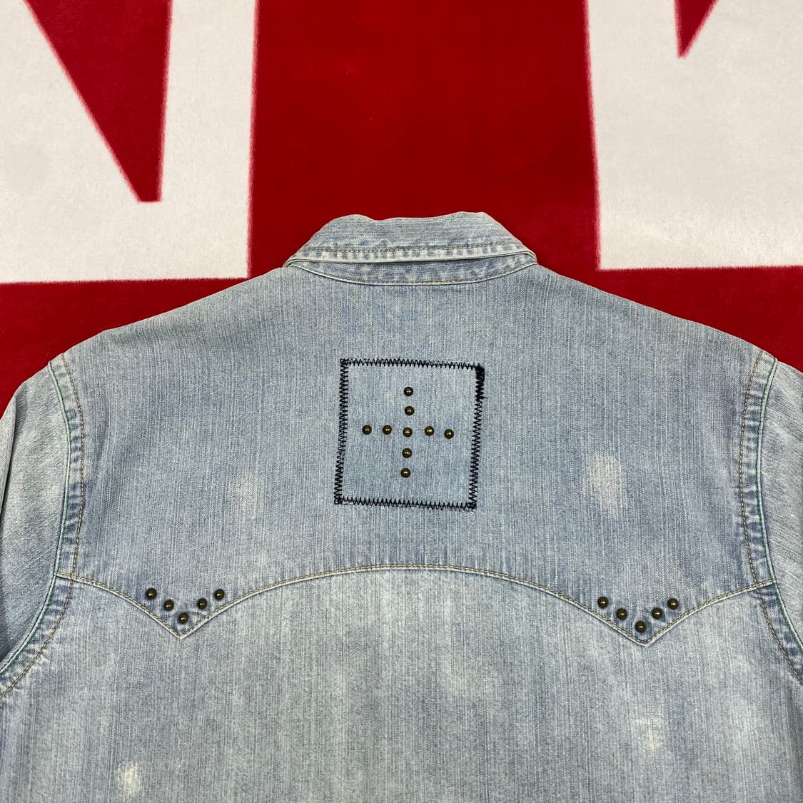 리바이스 메탈 스터드 데님 웨스턴셔츠 L  상품이미지5