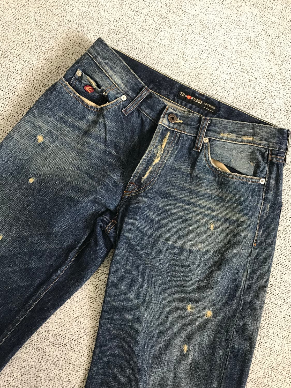 그런지 와이드 데님 팬츠 상품이미지8