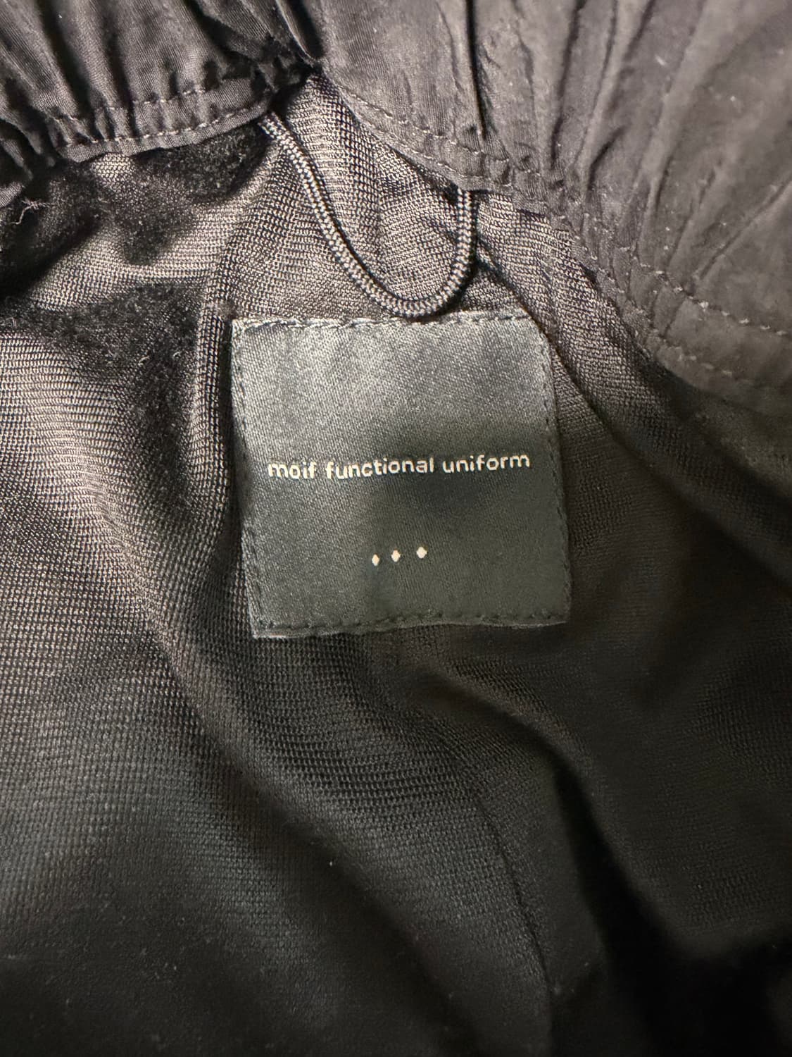 모이프 유니폼 팬츠 aw23 블랙 3사이즈 상품이미지3