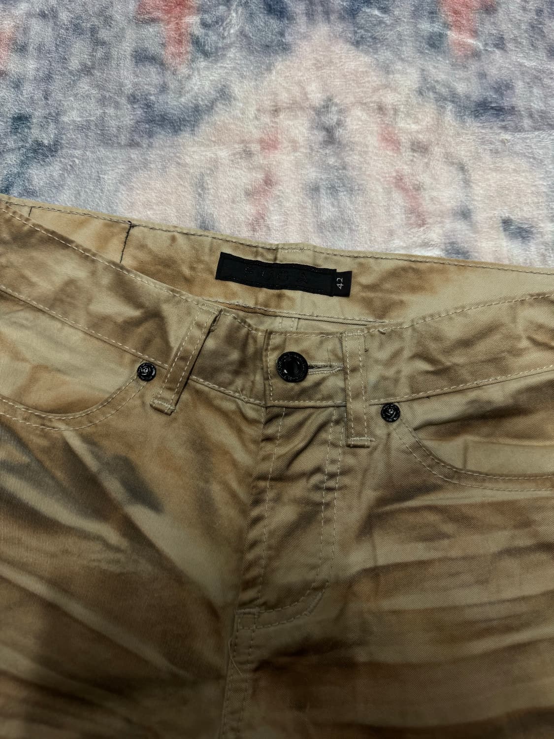 Fuga 00s beige whisker boot cut pants 상품이미지9