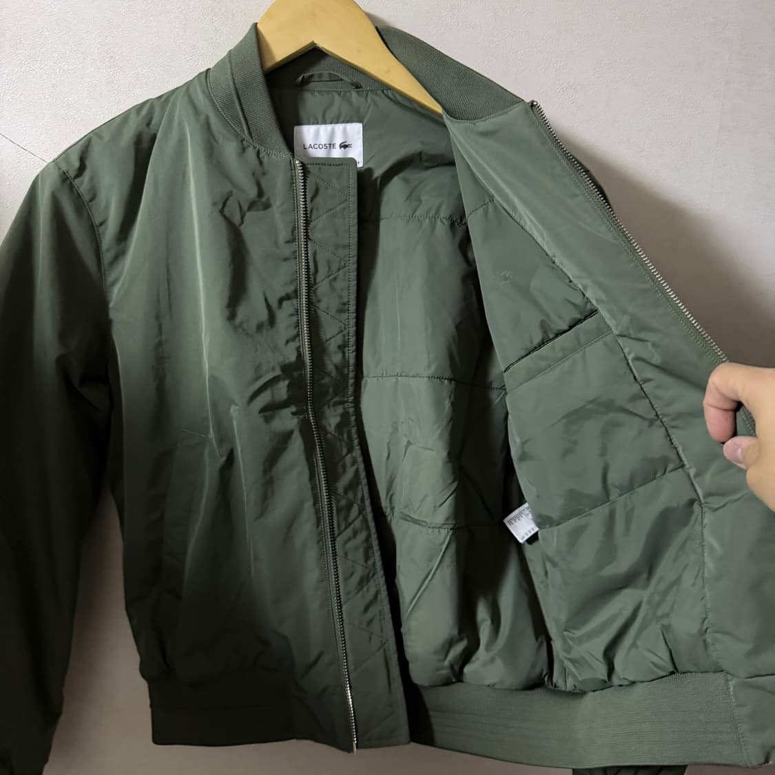 라코스테 여성 MA-1 항공 숏점퍼  34(66정도) 상품이미지7