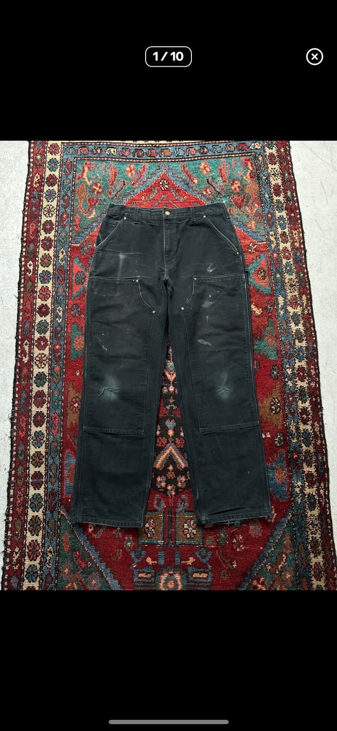 OG USA Made 칼하트 B01 더블니 블랙 칼하트 썩블니 상품이미지2