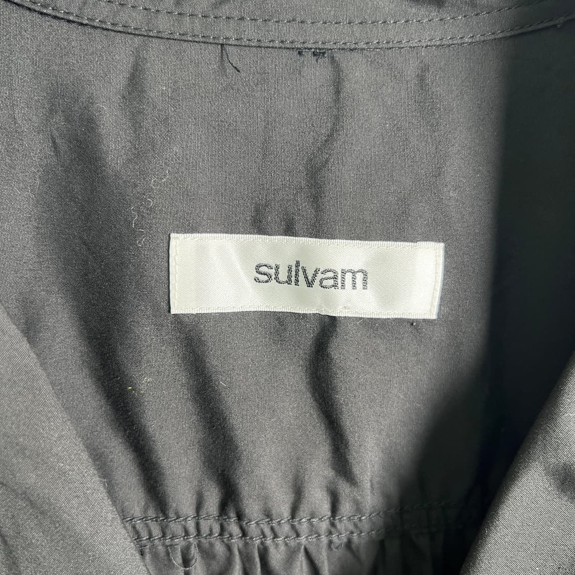 sulvam 설밤 브로드 컷오프 오픈 칼라 셔츠 M 상품이미지4