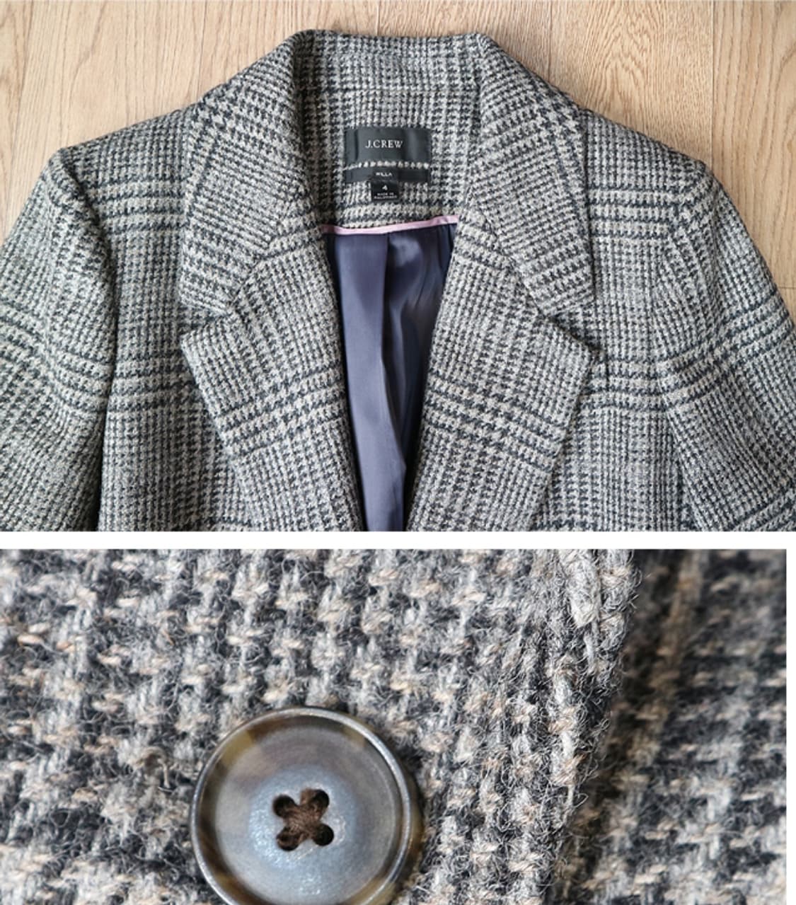  J.CRWE 제이크루 영국산 MOON 트위드 울100% 원버튼
자켓 상품이미지2