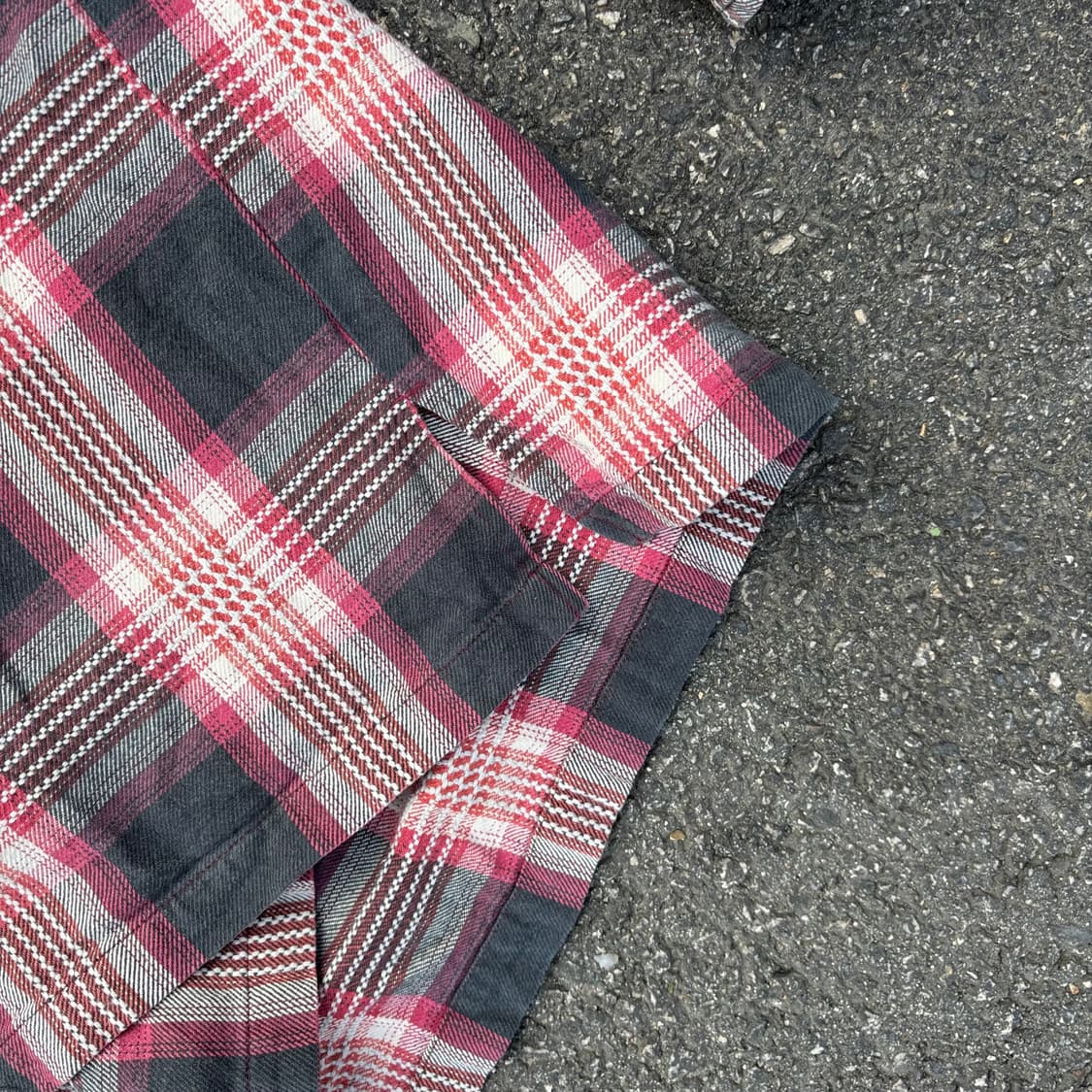 올드 오시코시 헤비 코튼 체크 셔츠 상품이미지7