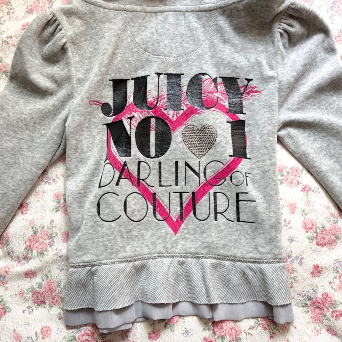 (유일매물) 쥬시꾸뛰르 프릴 후드집업 상품이미지2