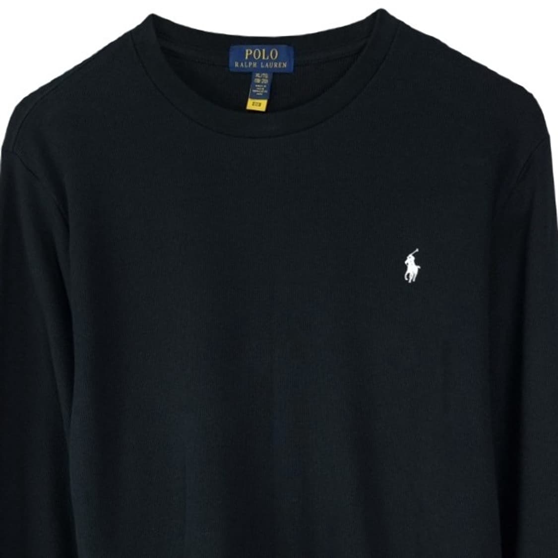 [폴로 랄프로렌] 포니 로고 자수 롱슬리브 긴팔티 블랙 M19328 상품이미지4