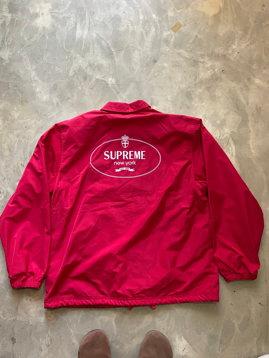 Supreme Crest Coaches Jacket Red 24FW 상품이미지6