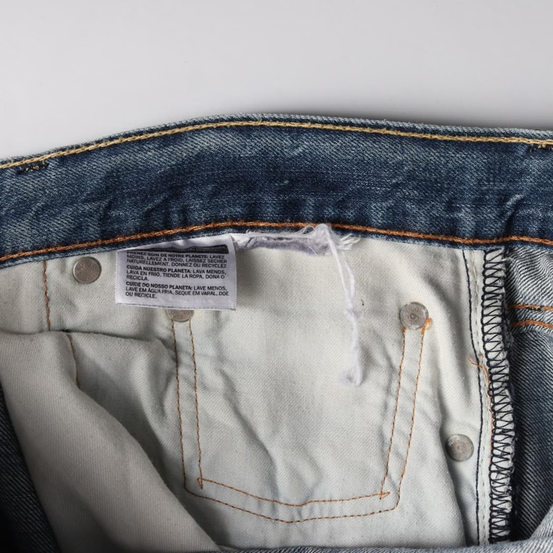 리바이스 513 슬림 스트레이트 워싱 데님팬츠 34 상품이미지7