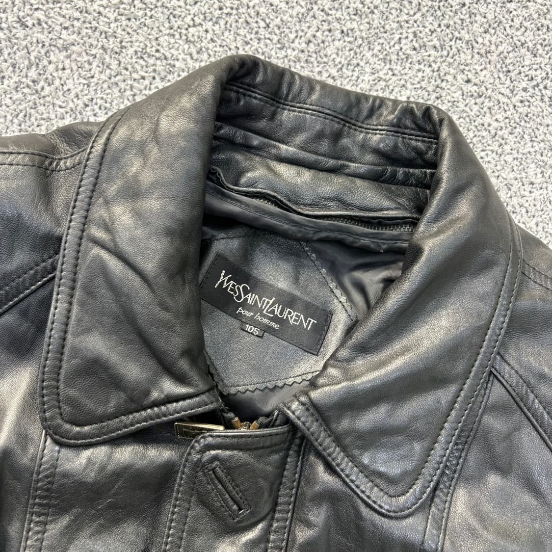 105 입생로랑 양가죽 자켓 0409J 상품이미지2