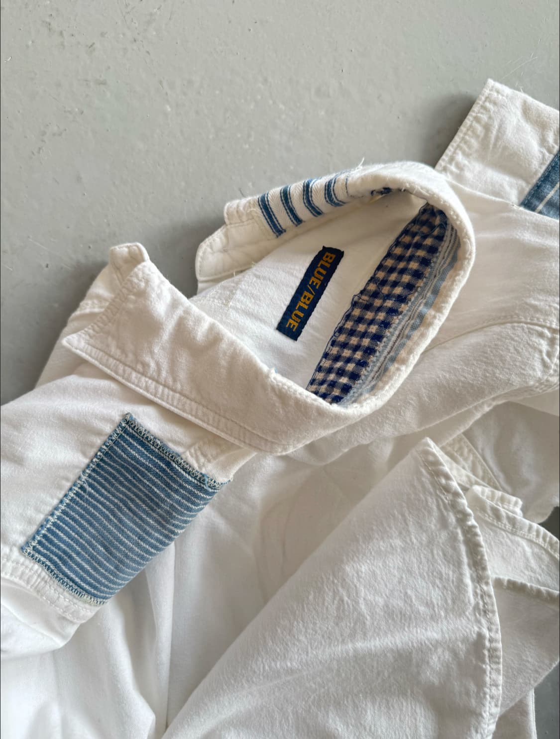 블루블루재팬 패치워크 셔츠 상품이미지3