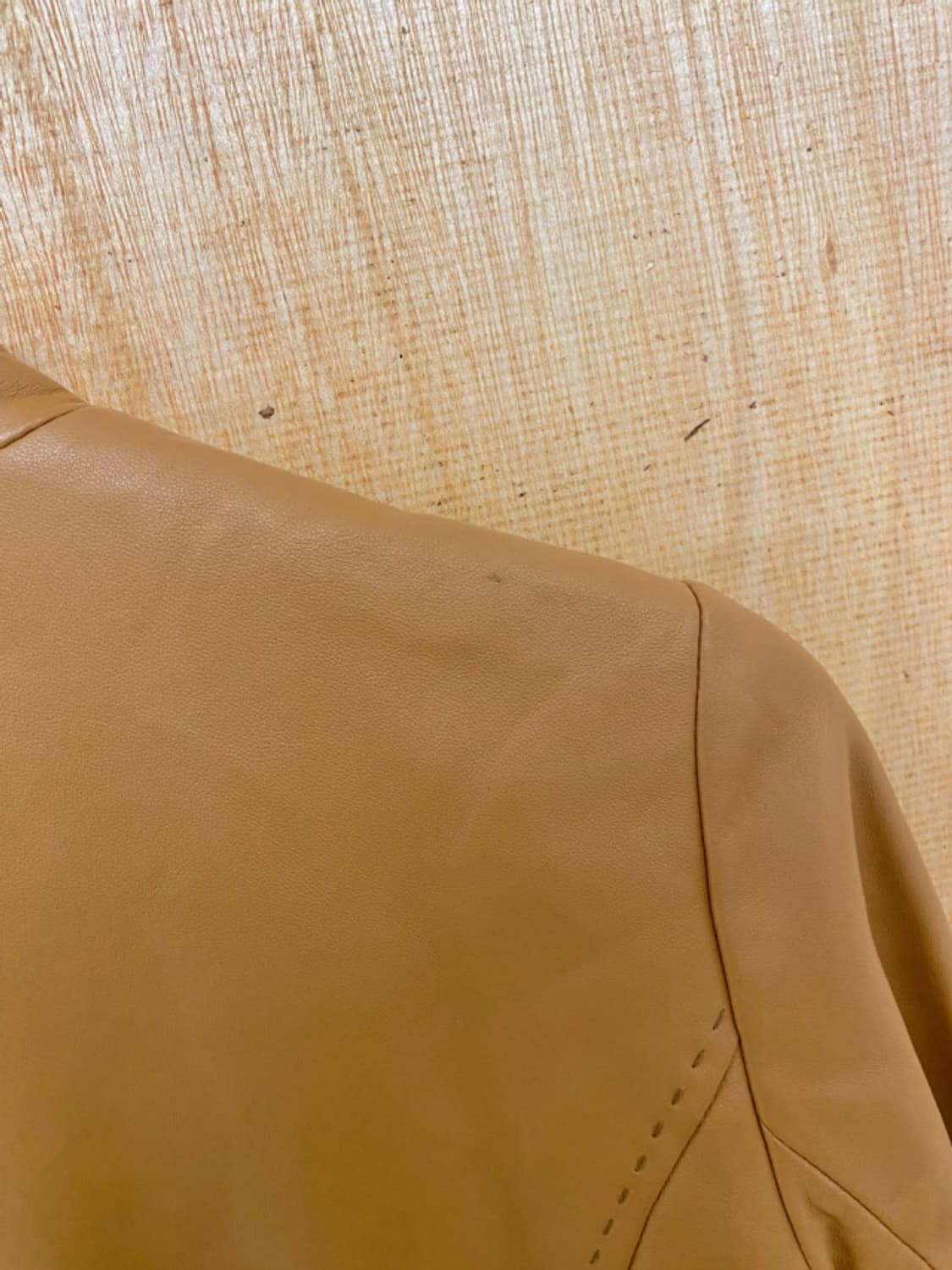 VTG leather stitch jacket 상품이미지8