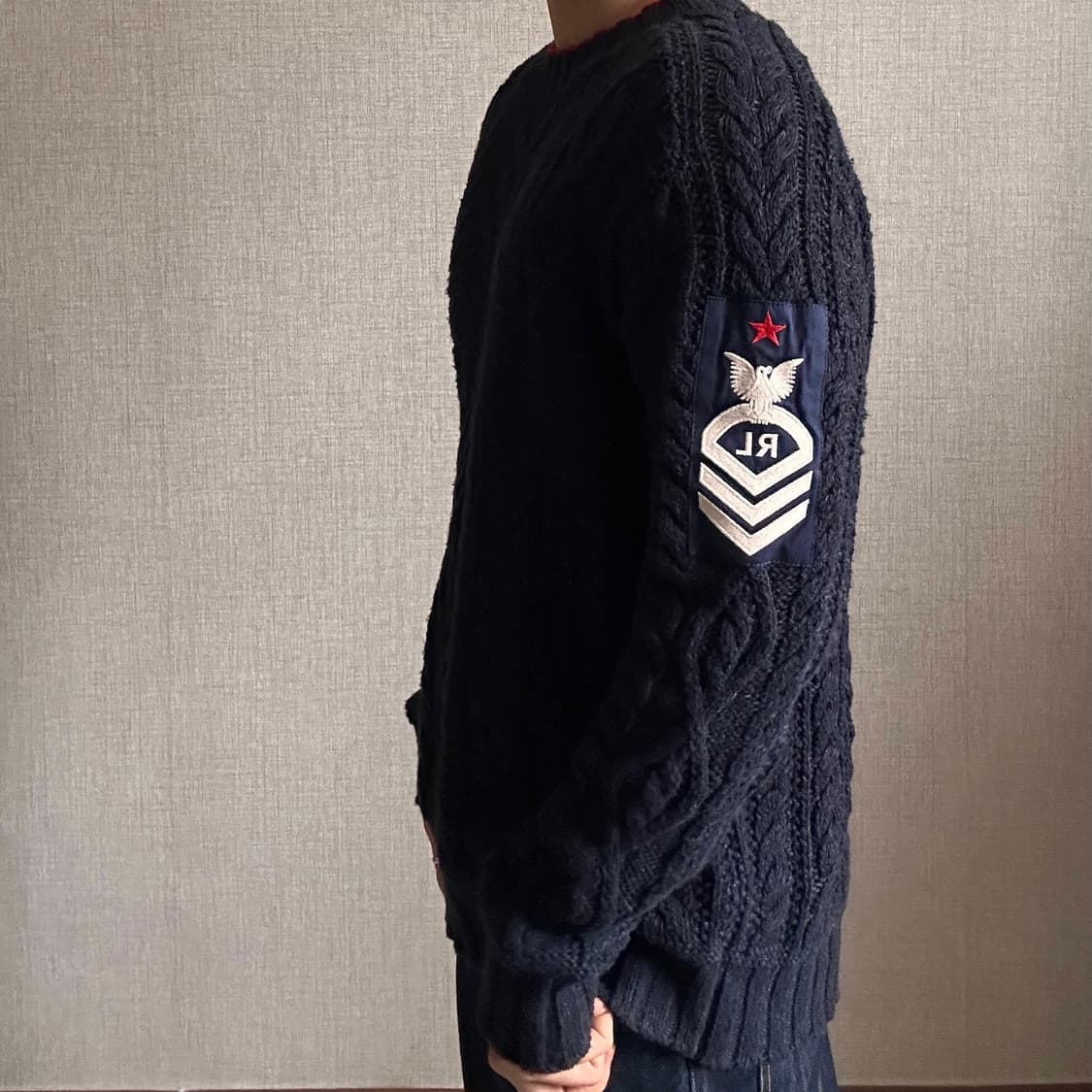 Polo Ralph Lauren Logo Patch Cable Knit 상품이미지3