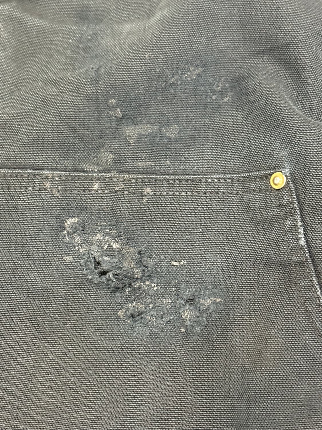 빈티지 칼하트 더블니 플란넬 라인드 블랙 상품이미지8