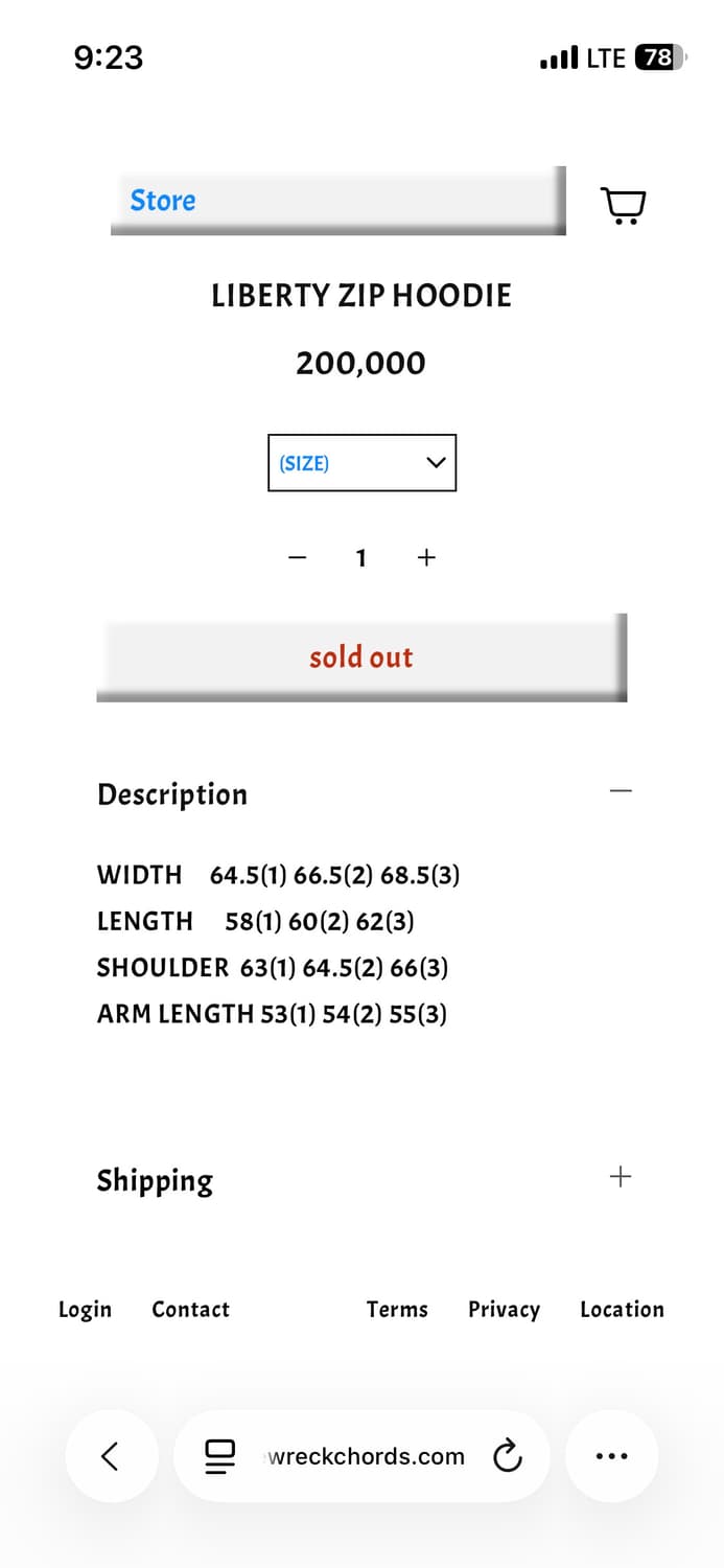 더뤡코즈 리버티 후드집업 1사이즈 상품이미지7