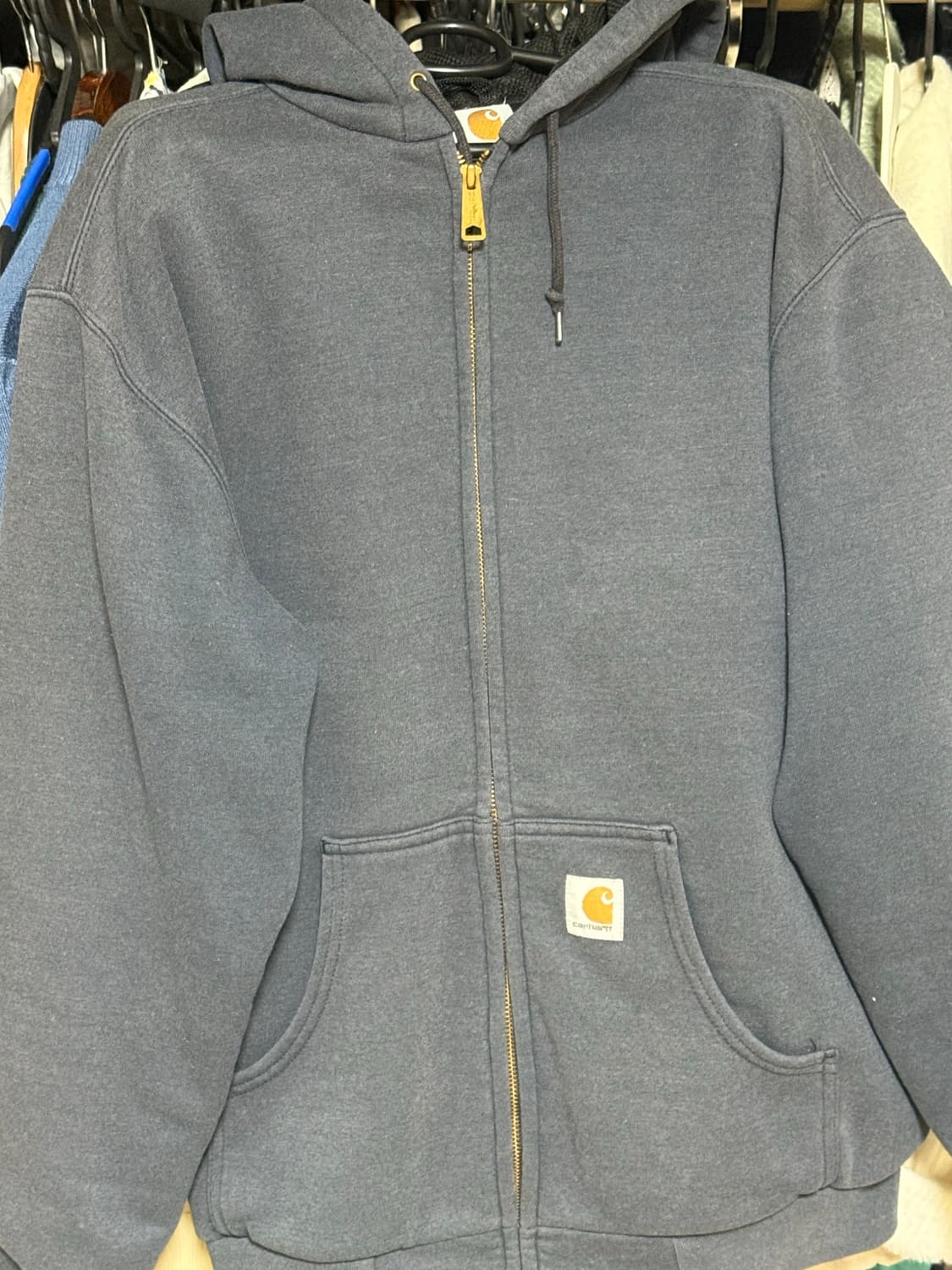 칼하트 후드집업 네이비 상품이미지1