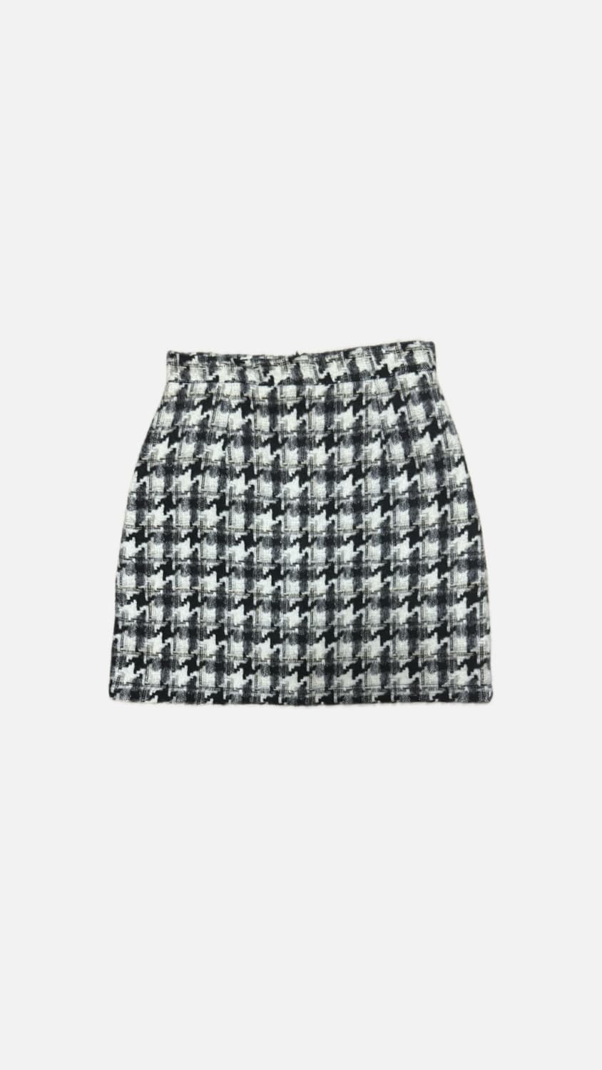 윈터 자카드 패턴 미니스커트 상품이미지1