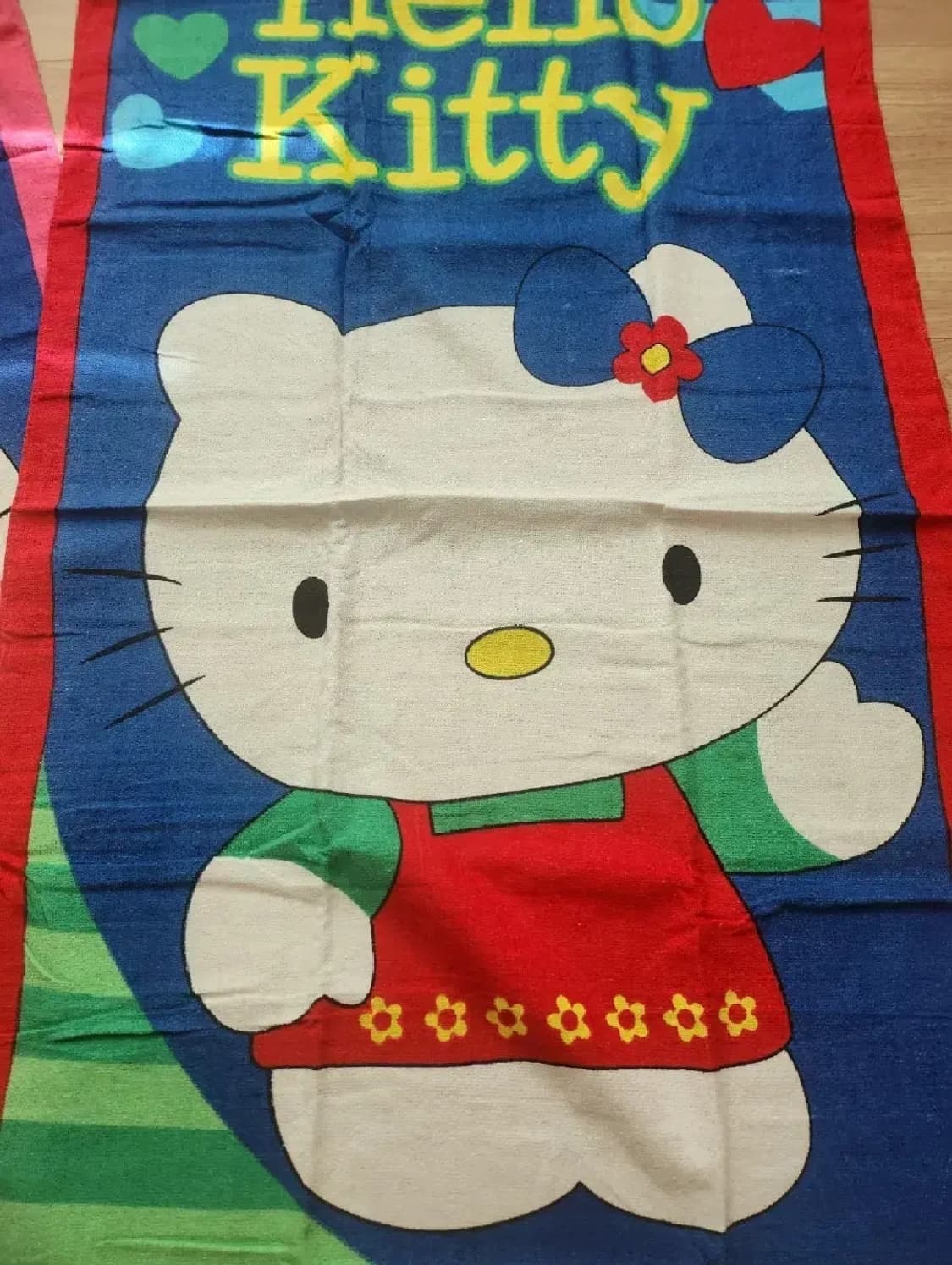 고전키티 대형 빅 비치타올 (90년대제품) 헬로키티 산리오 상품이미지2