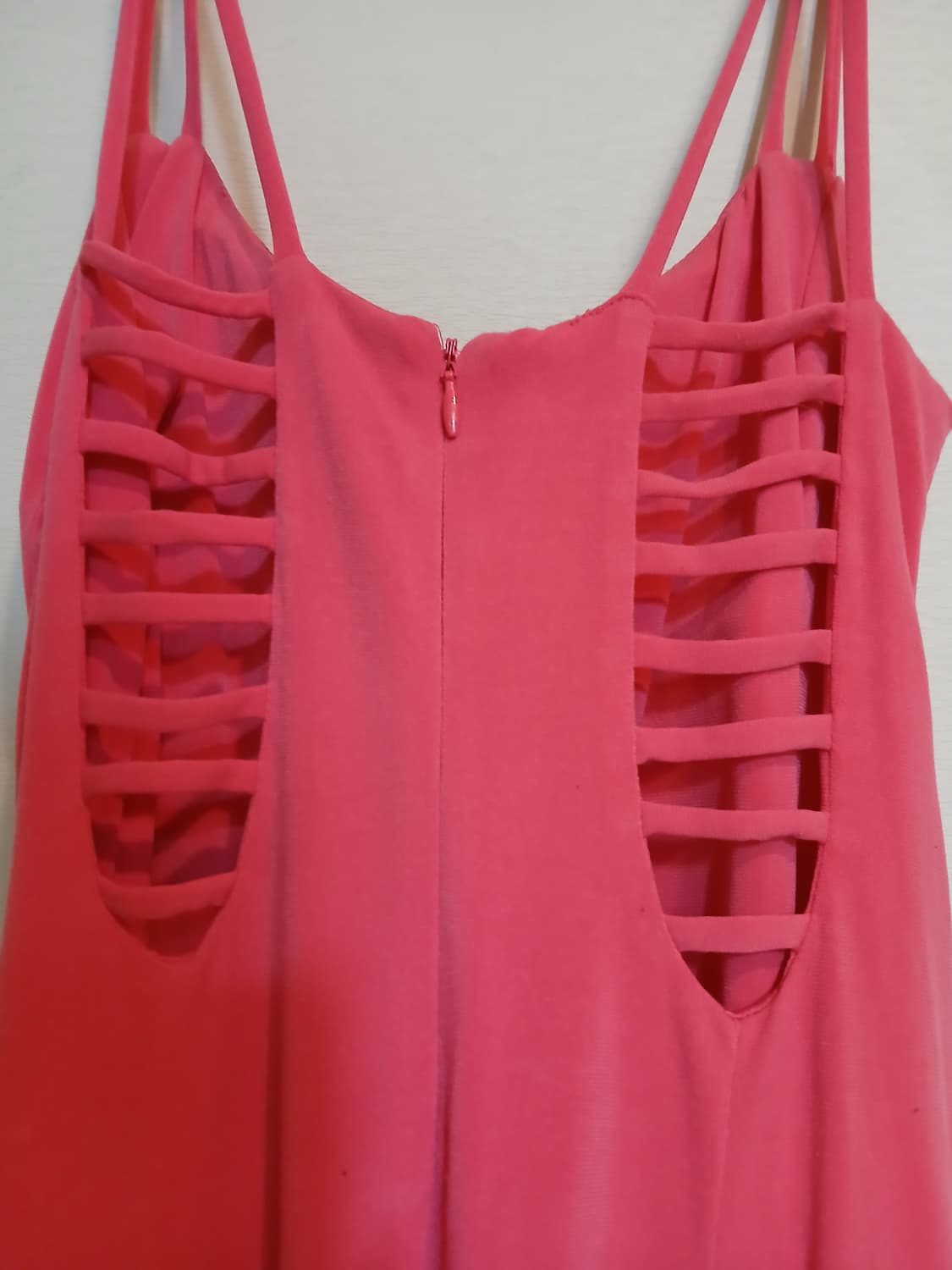 고급 핑크 파티 드레스 캡 셔링 나시 원피스 섹시 스판 클럽 슬림 홀복 상품이미지3