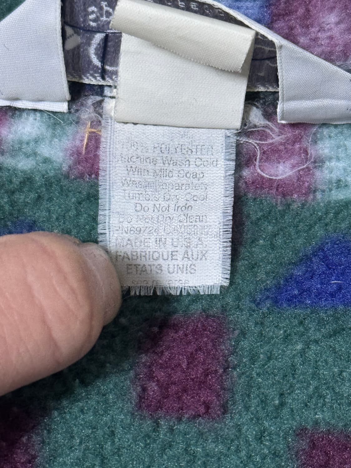 90s usa 컬럼비아 아즈텍 패턴 플리스 네이티브 아메리칸 상품이미지5