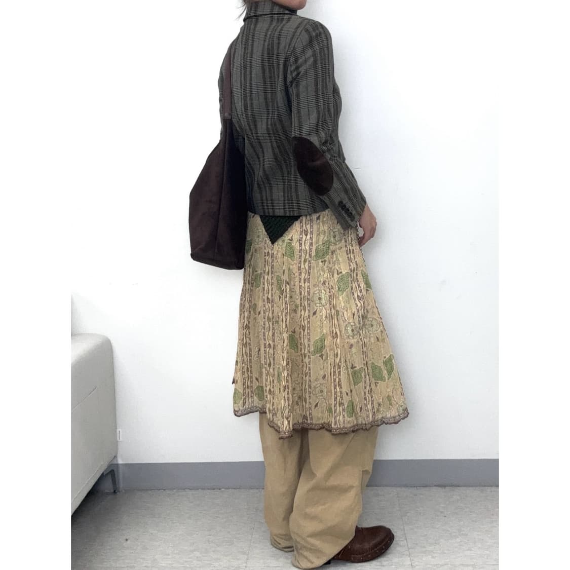 빈티지 실크 스커트 상품이미지3