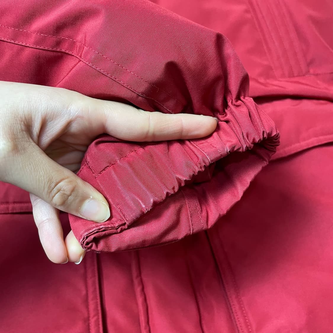 컬럼비아 레드 덕다운 후드 야상 패딩 점퍼 L 상품이미지5