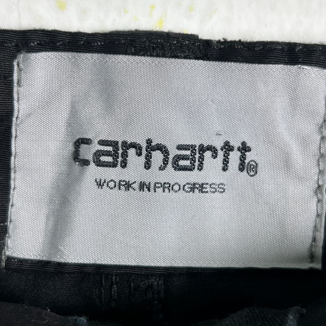 칼하트 wip 블랙 레귤러 카고 팬츠 상품이미지3