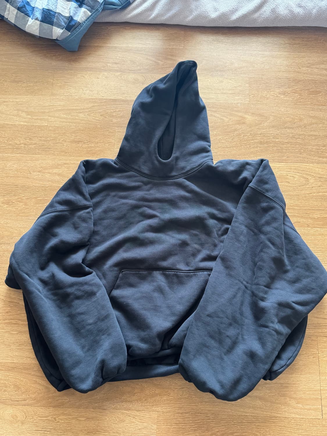 이지 갭 도브 후드 워시드 블랙 S 상품이미지2