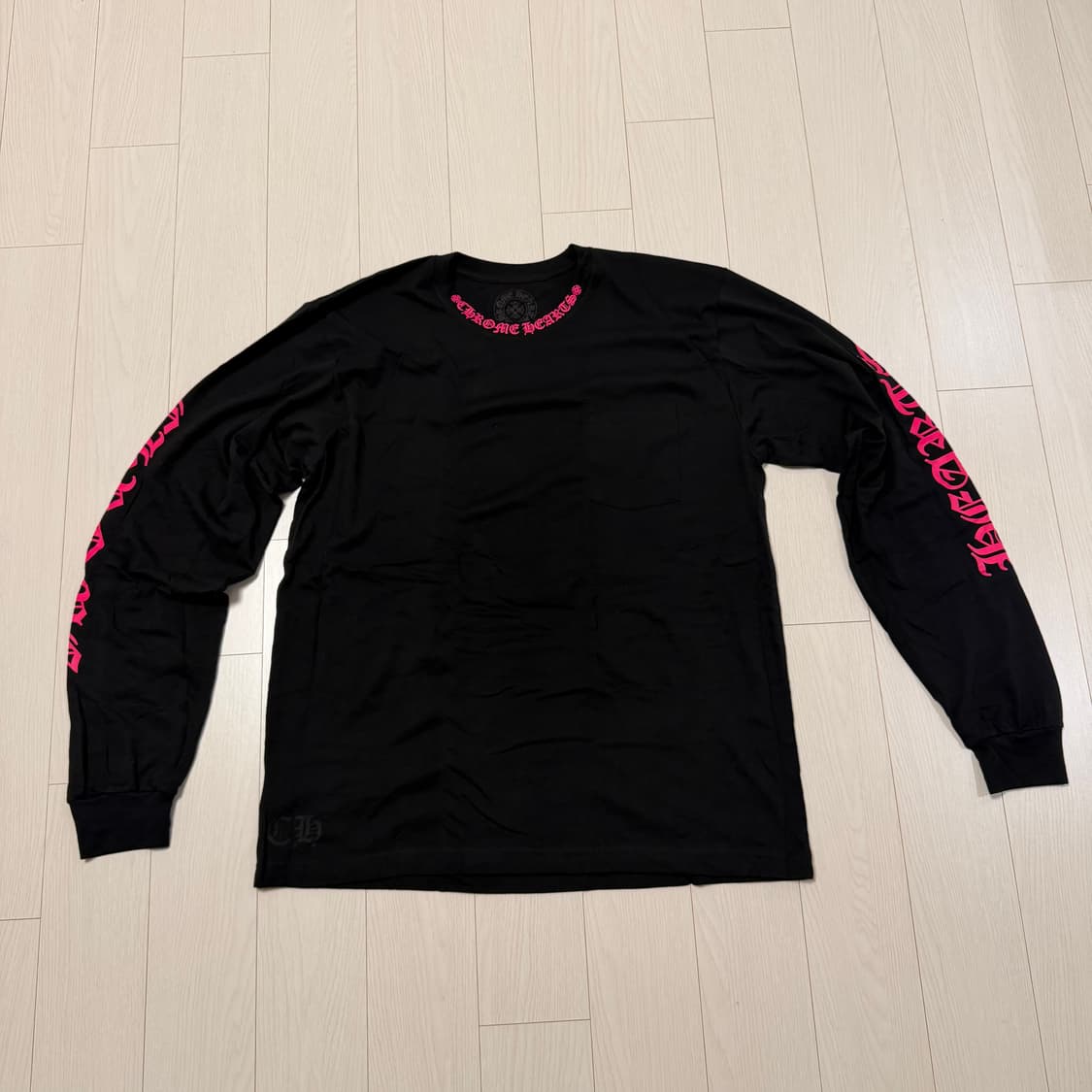 크롬하츠 롱슬리브 블랙/핑크 XL 상품이미지1