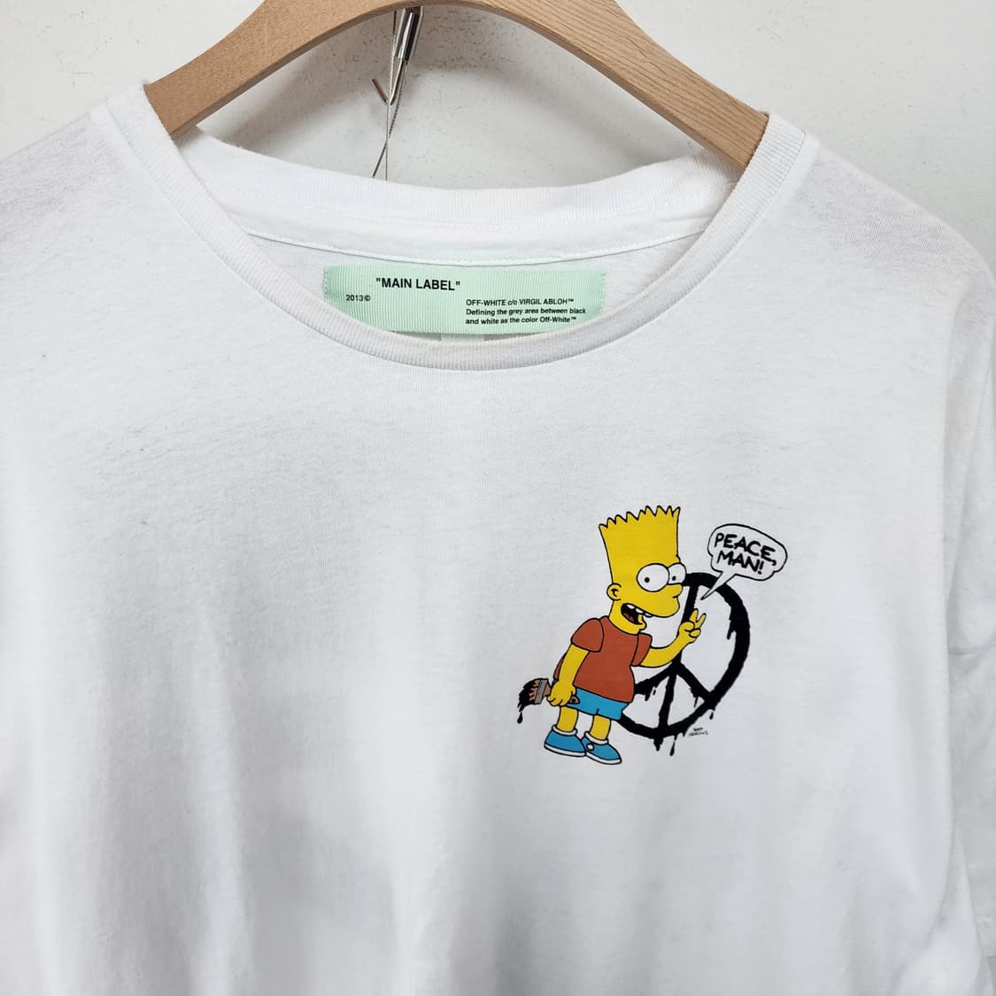 OFF-WHITE 심슨 반팔 티셔츠 화이트 상품이미지2