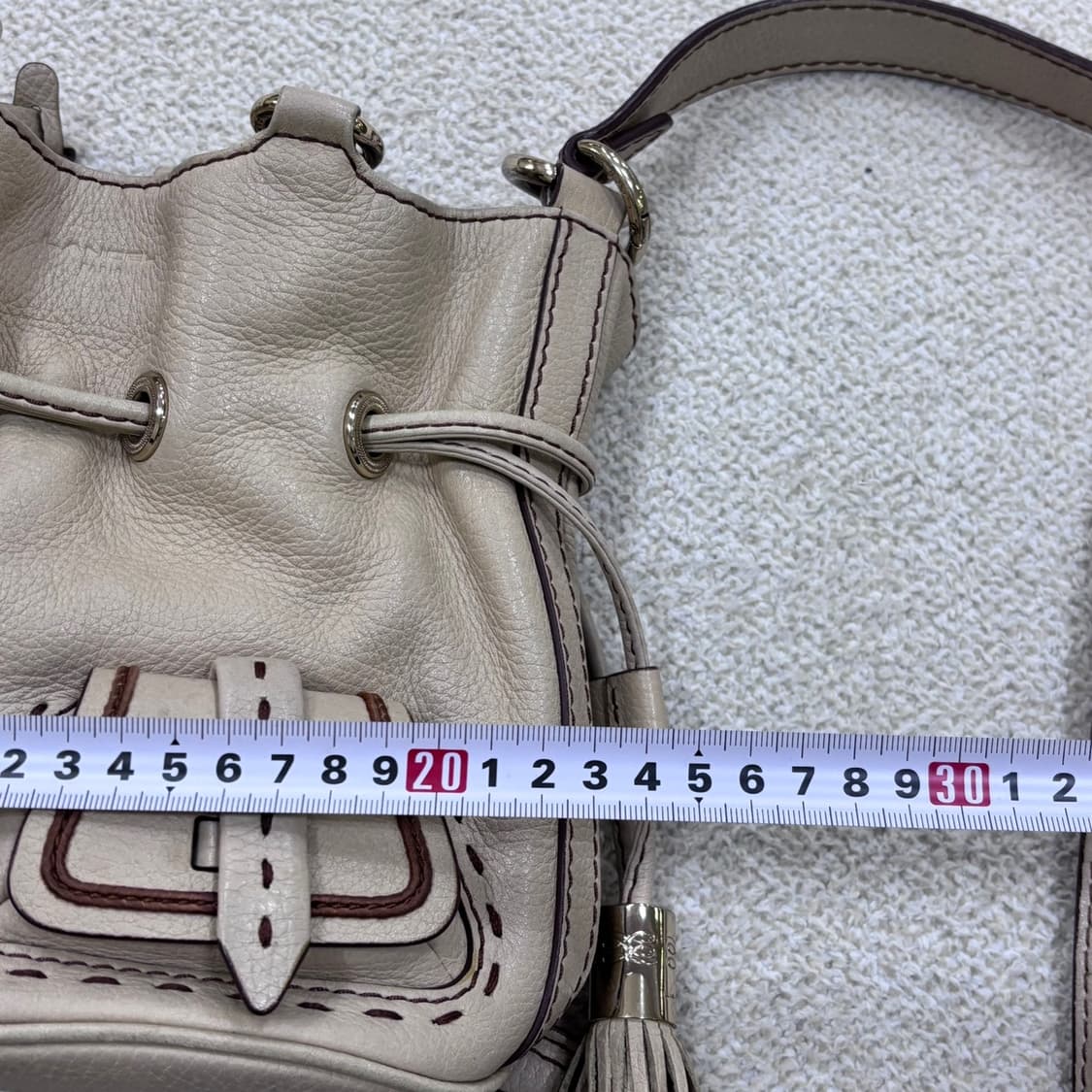 F 란셀 가죽 버킷백 0407E2 상품이미지4