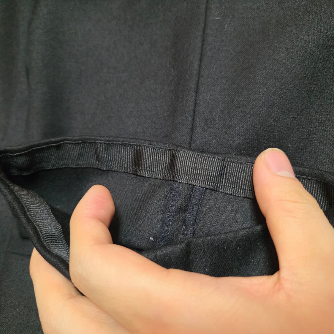 메버릭 투턱 울 트라우저 블랙 L(34) 상품이미지6