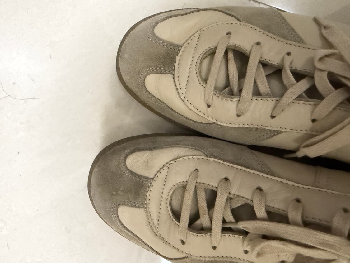 리프로덕션 오브 파운드 저먼 밀리터리 트레이너 panna 색상 44사이즈 상품이미지3