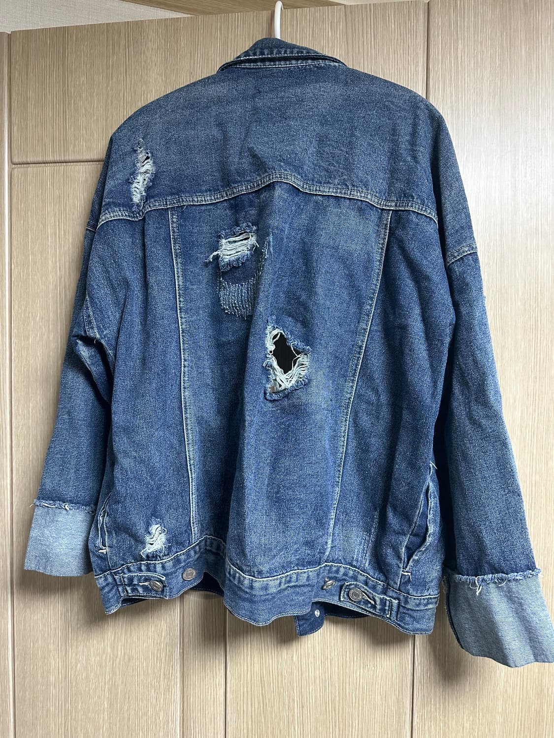 데미지 데님셔츠 상품이미지2