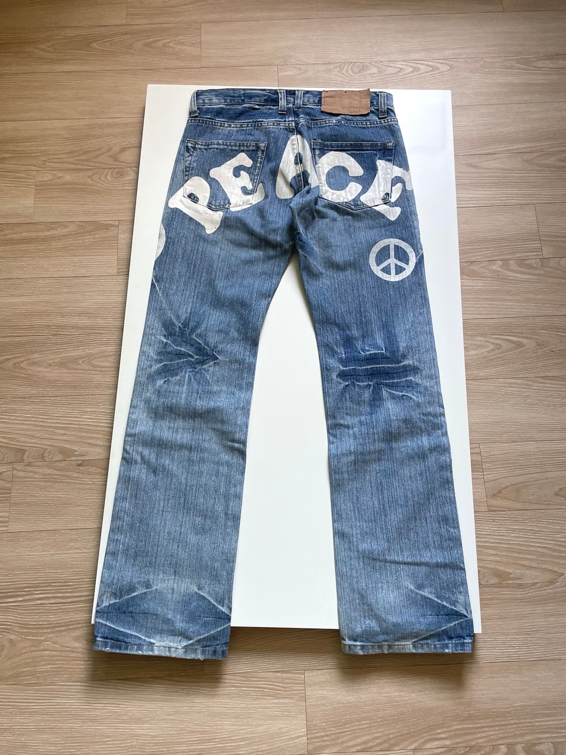 00s JPN VINTAGE PEACE 데님 팬츠 상품이미지6