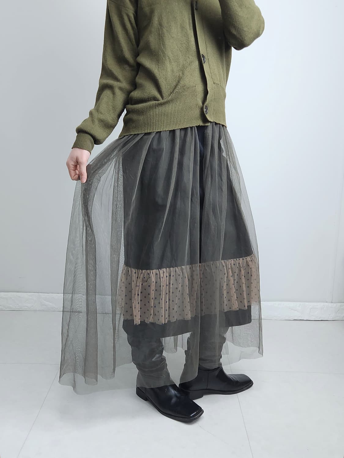 샤 레이어드 가디건 상품이미지2