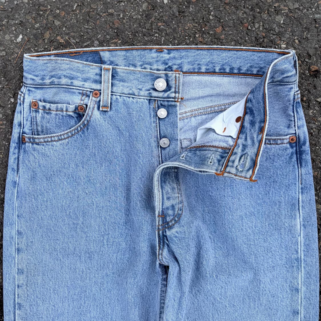 90s 리바이스 501 연청 데님 made in USA (30) 상품이미지2