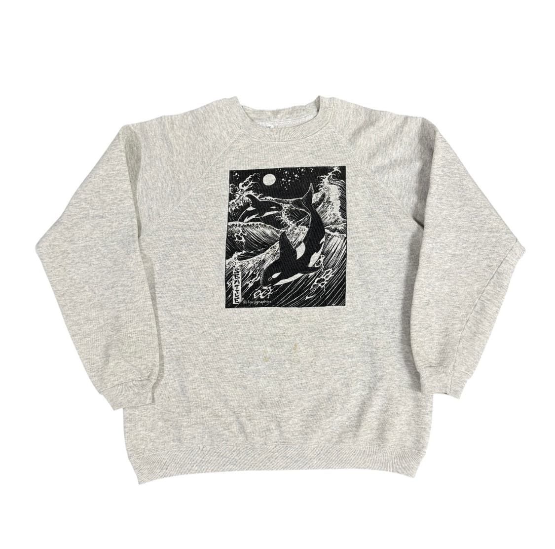 빈티지 90s 범고래 아트 스웨셔츠 Art Sweatshirt 상품이미지1