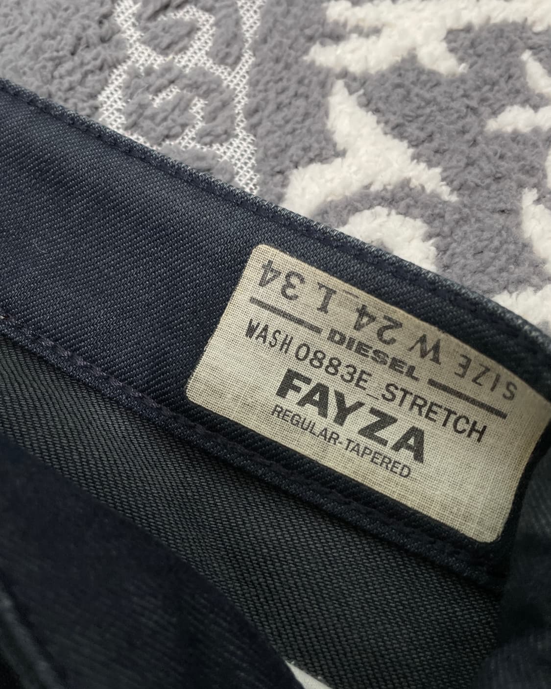 DIESEL Fayza 커브드 데님 0883E 상품이미지5