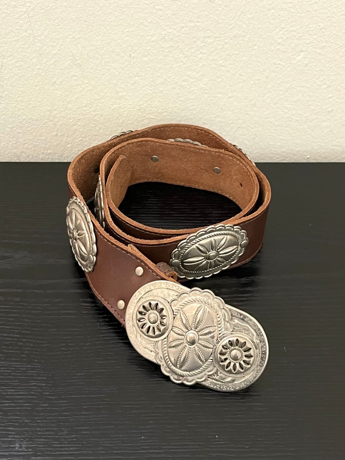 vtg 웨스턴 가죽 벨트 상품이미지4