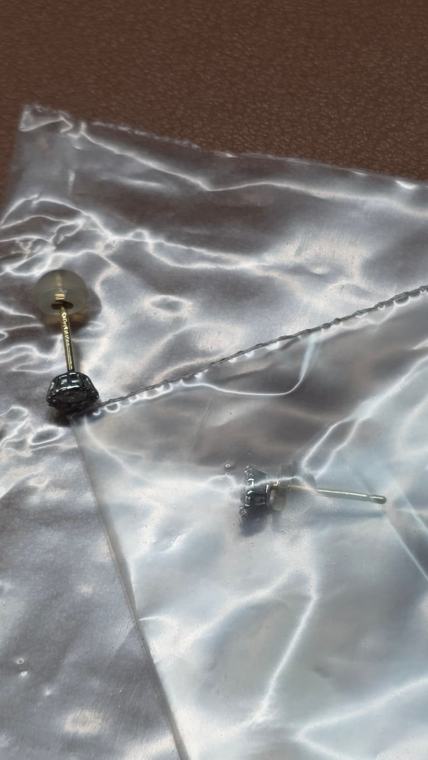 스톤헨지 스톤세팅 14k화이트골드 귀걸이 (세척완료) 상품이미지6