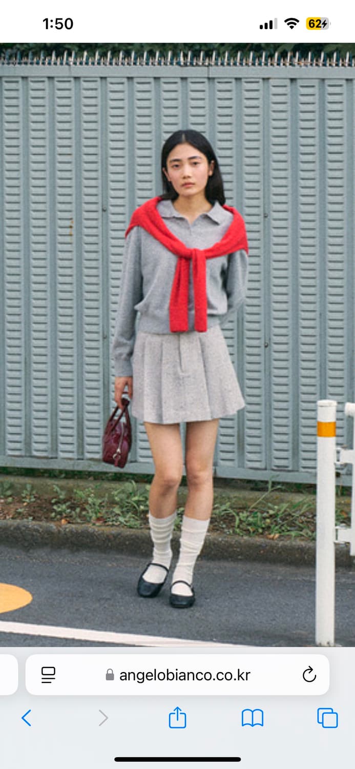 안젤로 비안코 Kamela Collar Knit Yellow 상품이미지2