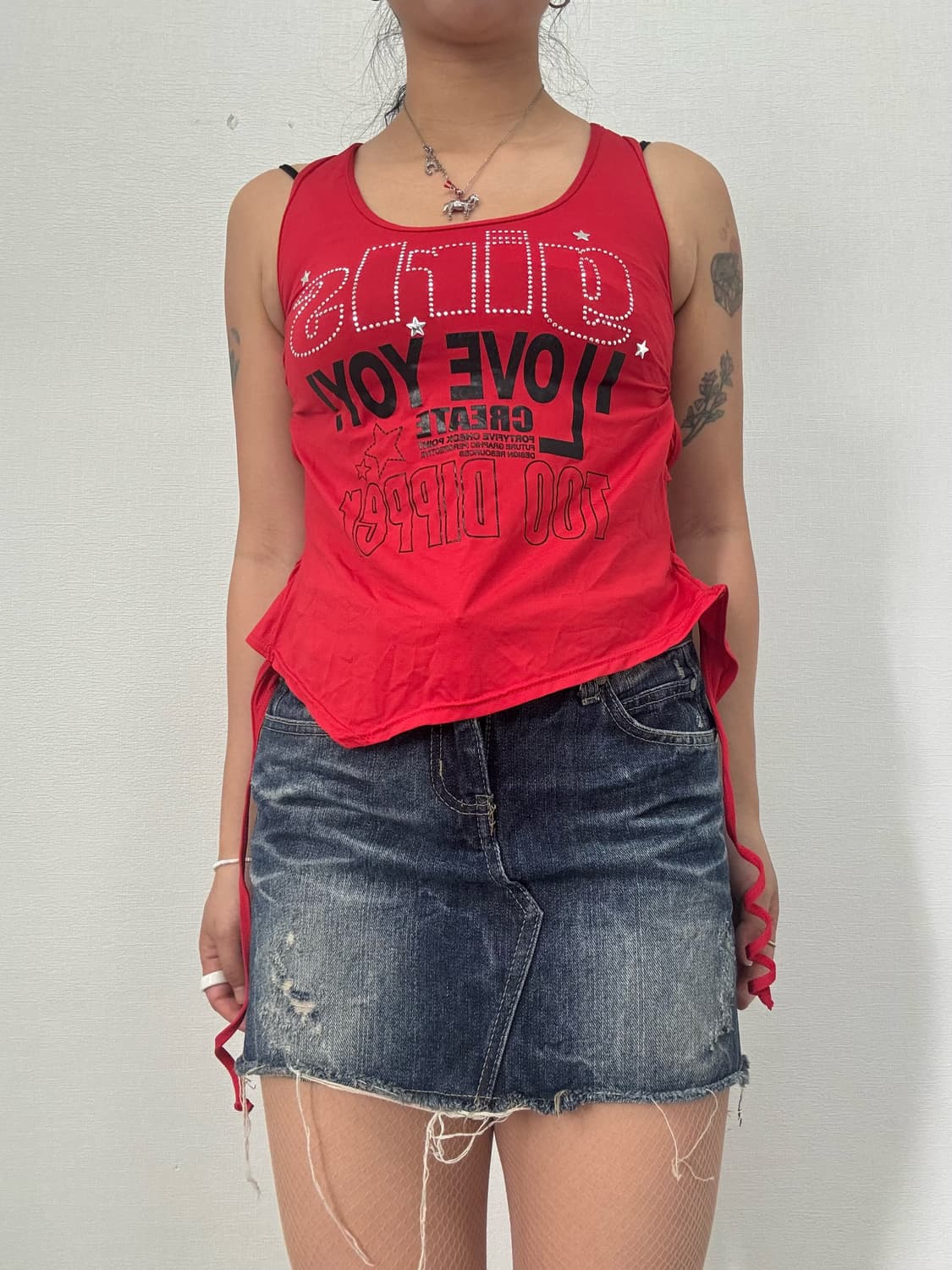 데님 미니 스커트 상품이미지1