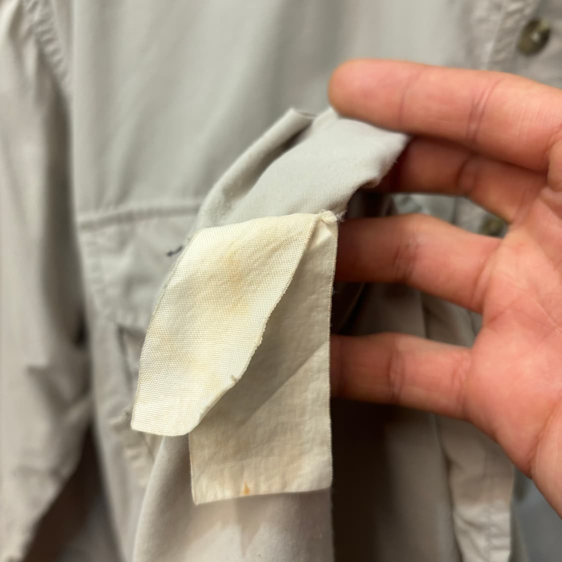 90s 컬럼비아 빈티지 라이트 베이지 셔츠 S 상품이미지7