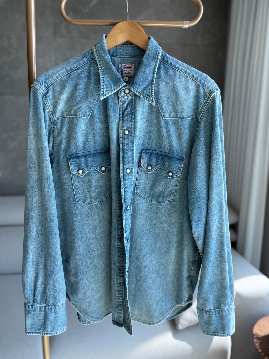 LVC 웨스턴 데님 셔츠 소우투스 L사이즈 상품이미지2