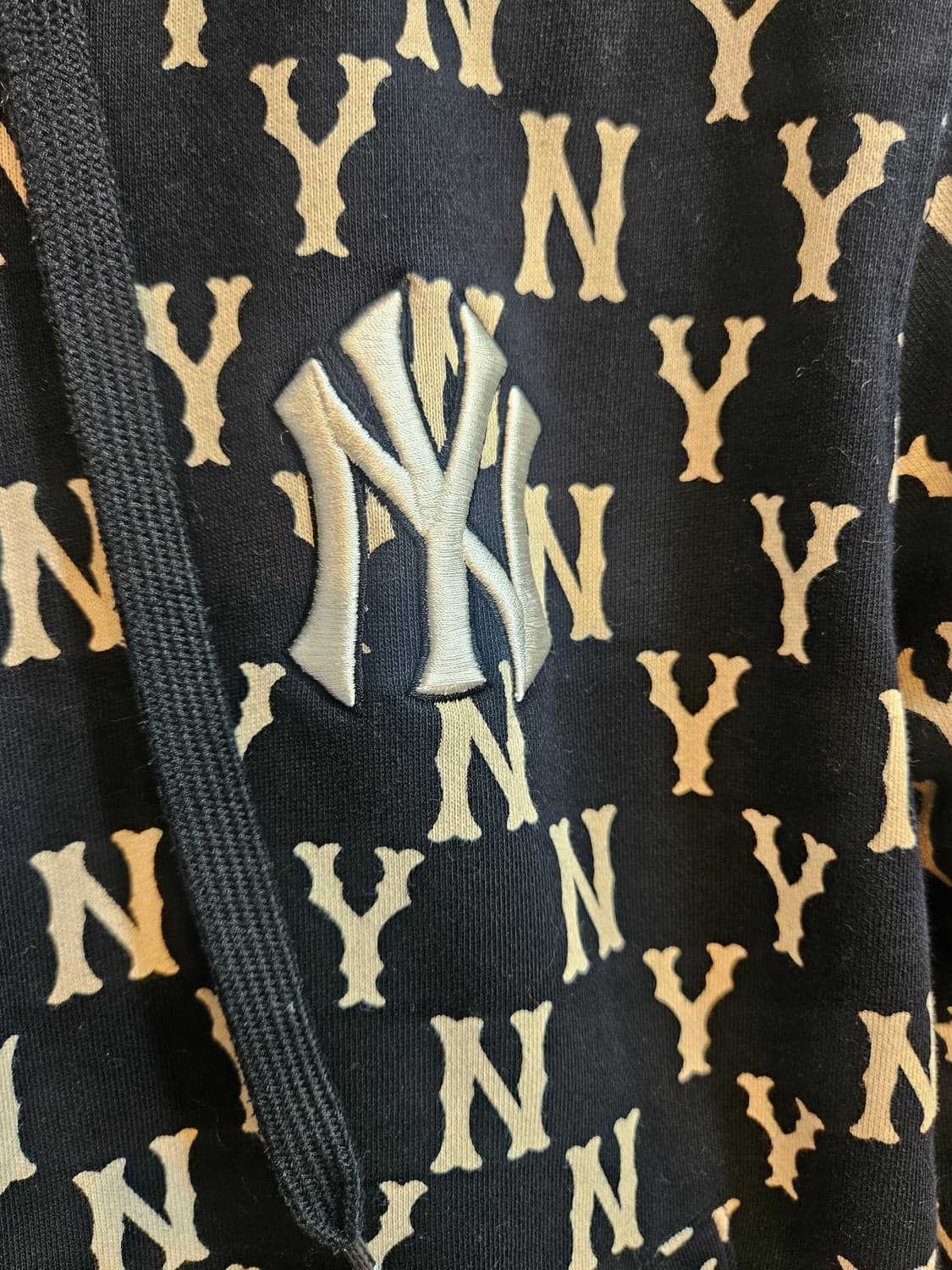 MLB 뉴욕 양키스 NY 패턴 후드 집업 S 상품이미지6